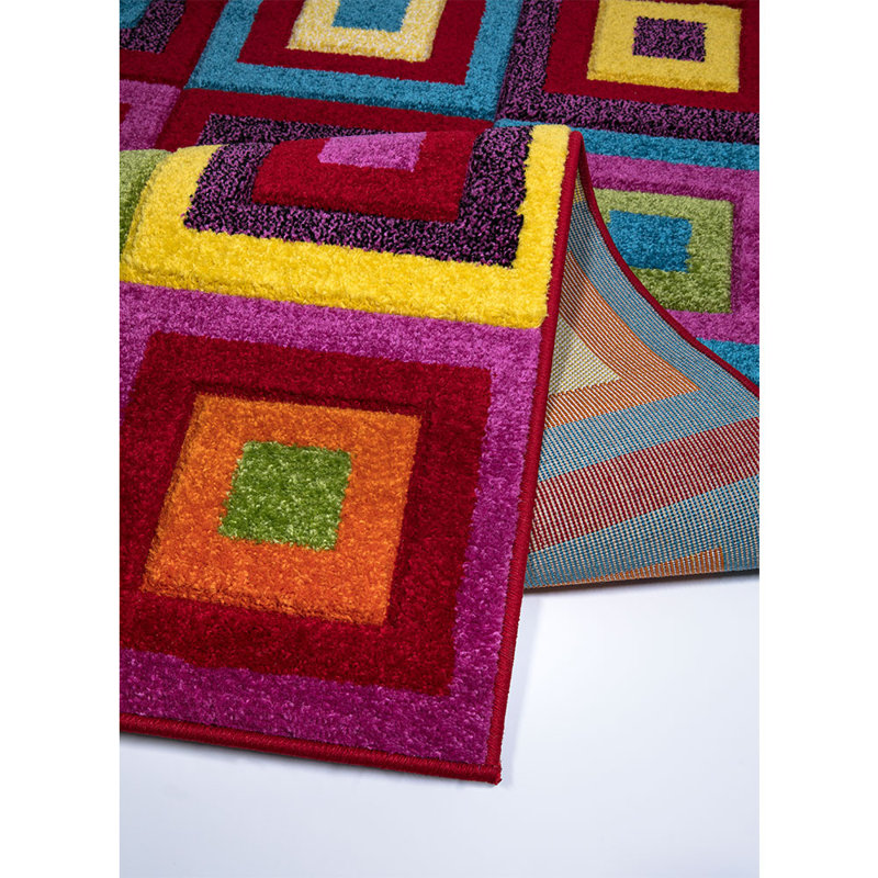 Multi Colour Area Rug, Rectangle 120 x 170cm