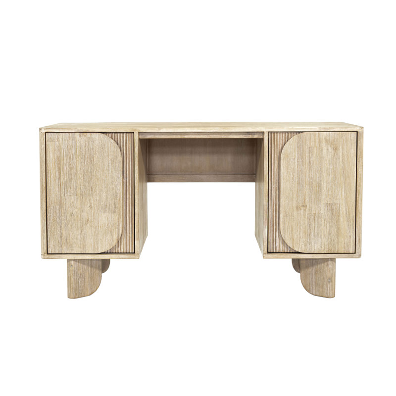 Haru Solid Wood Computer Desk