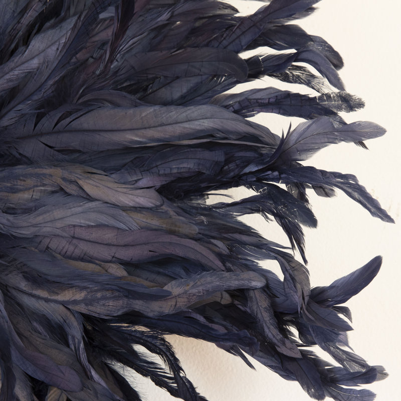 Black Juju Hat Feather Wall Art