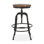Swivel Solid Wood Adjustable Height Stool