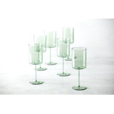 Fortessa Urbo Outdoor CoPolyester, 15 Ounce Red Wine (Set of 6), Sage Green