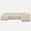 Canapé modulaire en U avec canapé double détachable Manuel Corduroy-330194891