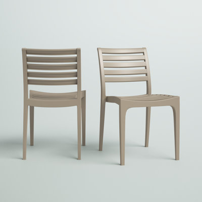 Plastic Outdoor Stacking Dining Side Chair