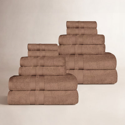 Quick-Drying Dobby Border Cotton Towel Set