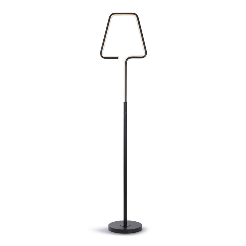 Lampe DEL sur pied 63 po Jakaylon, Noir