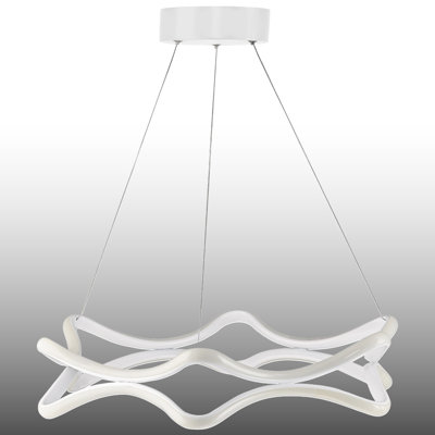 Adjustable Height Aquaflow Ripple 4500/6500K LED Chandelier