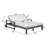 Deland 56.7'' Wide Modern  Patio  Sofa Couch, Garden Sofa, Outdoor Sofa-162097927