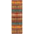Episkopi Striped Flatweave Orange/Turquoise Area Rug-968845386