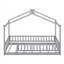 Structure de lit en bois avec clôture-962204995-962204996