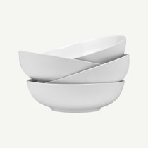 US Acrylic Vista White Plastic Salad and Serving 10-inch Bowls | set of 3 |  Reusable, BPA-free, Made in the USA | 135 oz. capacity