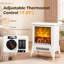 HOMCOM 37 cm W White Electric Fireplace