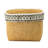 Geometric Trim Brown Multi Rectangular Basket Planters Of 2 Cement For Indoors Or Outdoors Use, L:10.4X8.7X7.9 S:7.3X5.5X5.9 Inches, 12.1 Lbs Decor,
