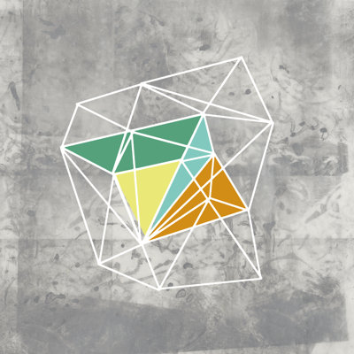 Geomolecule III by Jennifer Goldberger - Wrapped Canvas Print