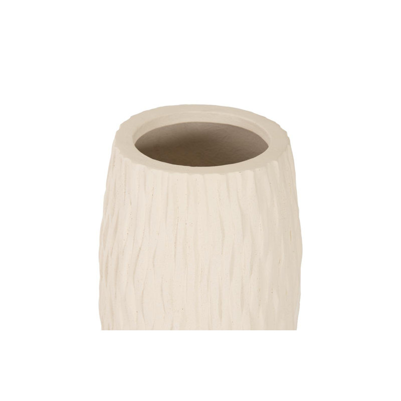 Pot de fleurs en résine Citrana, H 24 po x l 11 po x P 11 po, Blanc cassé