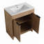 Meuble-lavabo simple 30 po avec plateau en céramique Cadell