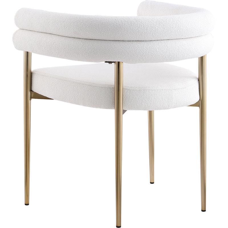 Brielle Boucle Fabric Arm Chair, Cream Boucle Fabric