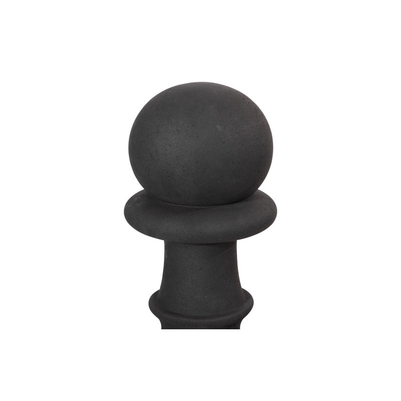 Black Resin Outdoor Pawn Chess Sculpture
