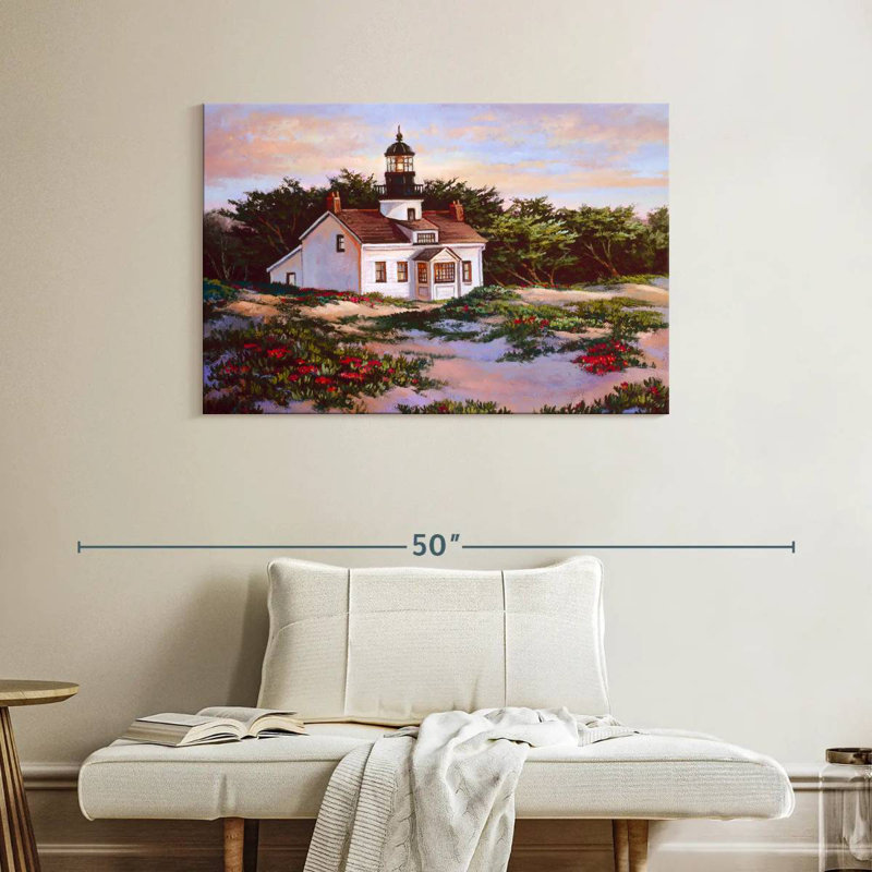Aletra Point Pinos Lighthouse, 26" H x 39" W