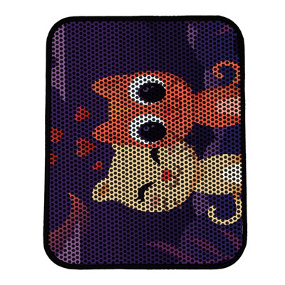 Tapis pour litière de qualité supérieure, 18 po x 24 po | 50% PVC / 50% polyester, lavable à la machine et passer l'aspirateur | Conception durable et facile à nettoyer pour les propriétaires d'animaux de compagnie | Protégez vos planchers des dégâts de la litière