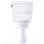 TOTO® Drake® Transitional WASHLET®+ Two-Piece Elongated 1.28 GPF TORNADO FLUSH® Toilet with S5 Bidet Seat, Cotton White - MW7863446CEG#01