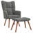 Khody Upholstered Armchair with Ottoman-583517152