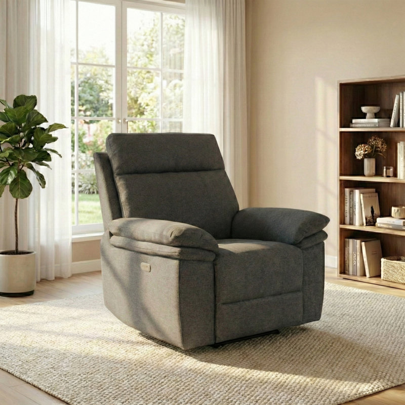 Cooney 99cm Wide Standard Recliner, Dark Grey