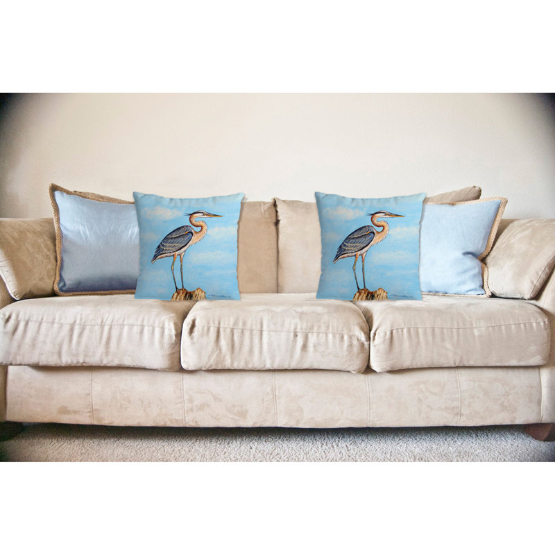  Coussin décoratif intérieur / extérieur Heron on Stump No Cord