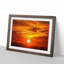 Striking Orange Sunset in Abstract - Picture Frame Painting Print on MDF-55615647-55615649
