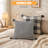 Modern Woven Checkerboard Square Decorative Pillow Black