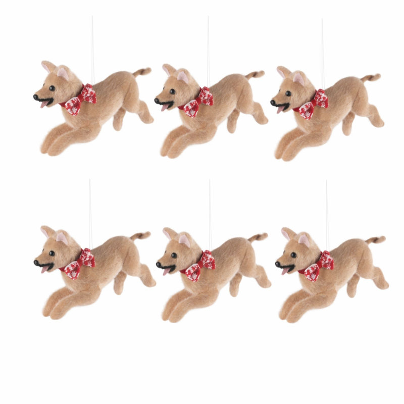 Chien avec ornements en arc (ensemble de 6)