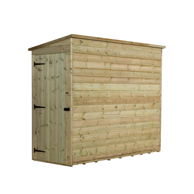 Shiplap Pent Wooden Shed, 3ft. W x 8ft. D