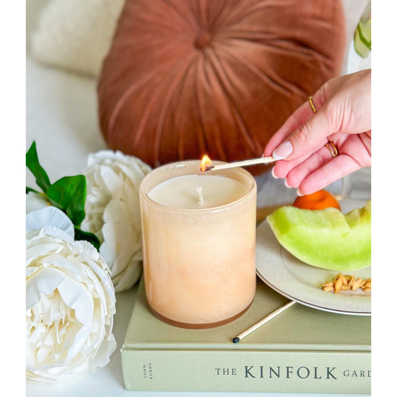 House and Home 15.5oz Paloma Melon Signature Candle - Veranda, 6.5 oz.