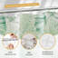 Anneaux de rideau de douche en plastique, crochets de rideau de douche, 24 crochets de douche en forme de C pour rideau de douche, crochets de rideau de douche transparents pour salle de bain