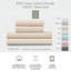  Ensemble de draps 100% coton percale frais et frais (4 pièces)-1379065358-1379065584