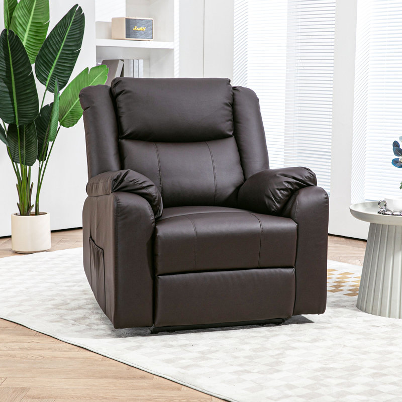 Fauteuil inclinable électrique en cuir Richel Vegan