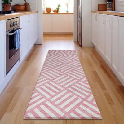 Premium Machine Washable Cerrito Pink Rug