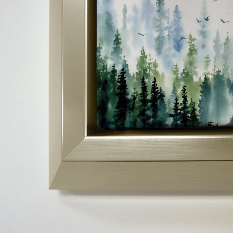 Treeline par Katrina Pete - Impression sur toile, 40" H x 40" W, Champagne