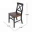 Chaise d'appoint en bois massif Gelacio-27468818