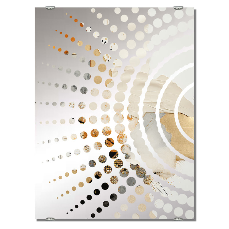 Miroir mural Denir - Abstract Collages MIR131734, 32 po x 24 po