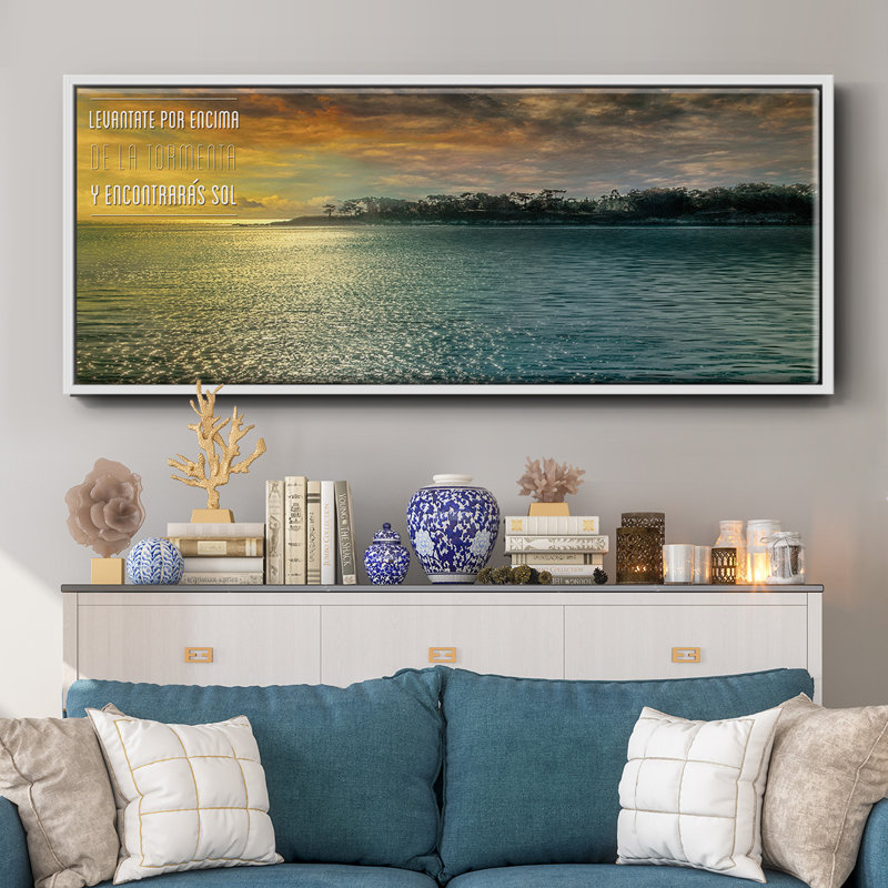 Encontraras- Framed Canvas, 8" H x 20" W