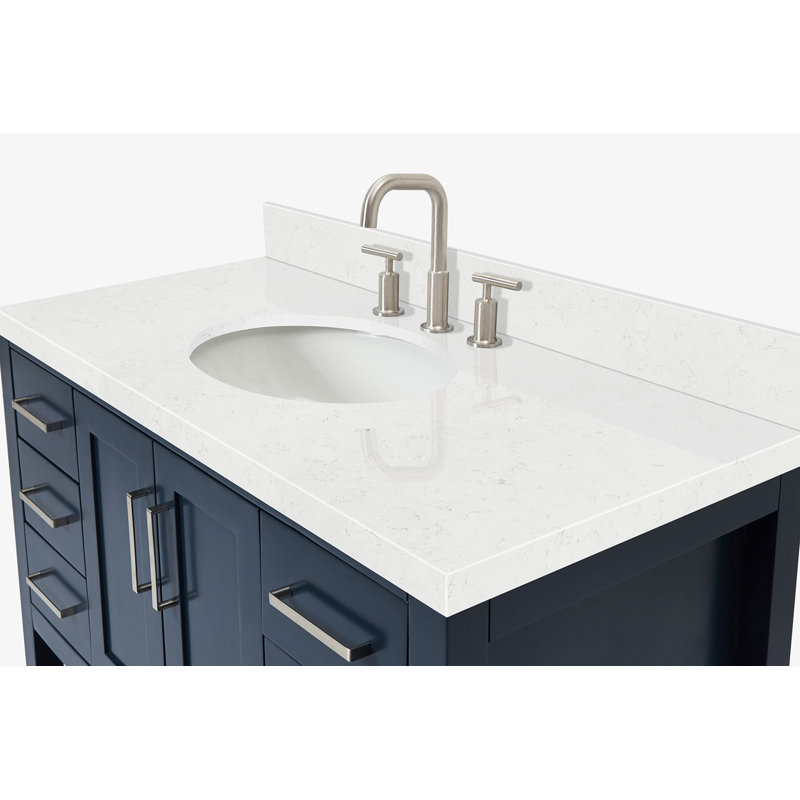 Magnolia Bath Vanity Oval Basin S043SWQ, Midnight Blue, Rectangular