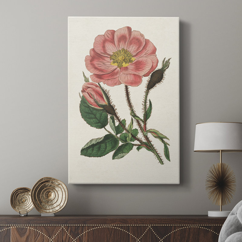 Mélange de fleurs roses - galerie Cavas, H 18 po x l 12 po