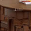 Ensemble de table de salle à manger créative en bois d'hévéa-106591513