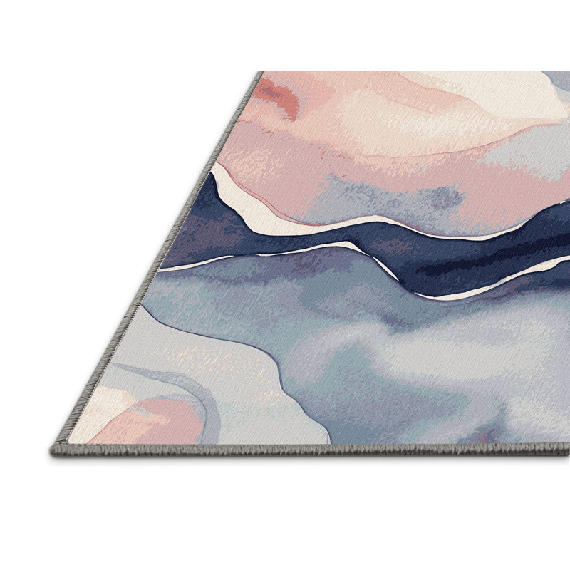 Azure Glow Rug, Rectangle 3' x 5'