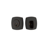 Urban Modern Single Cylinder Deadbolt Unlacquered Brass Finish
