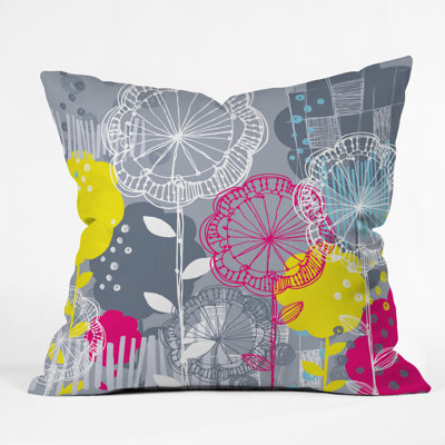 Stems Polyester Throw Pillow