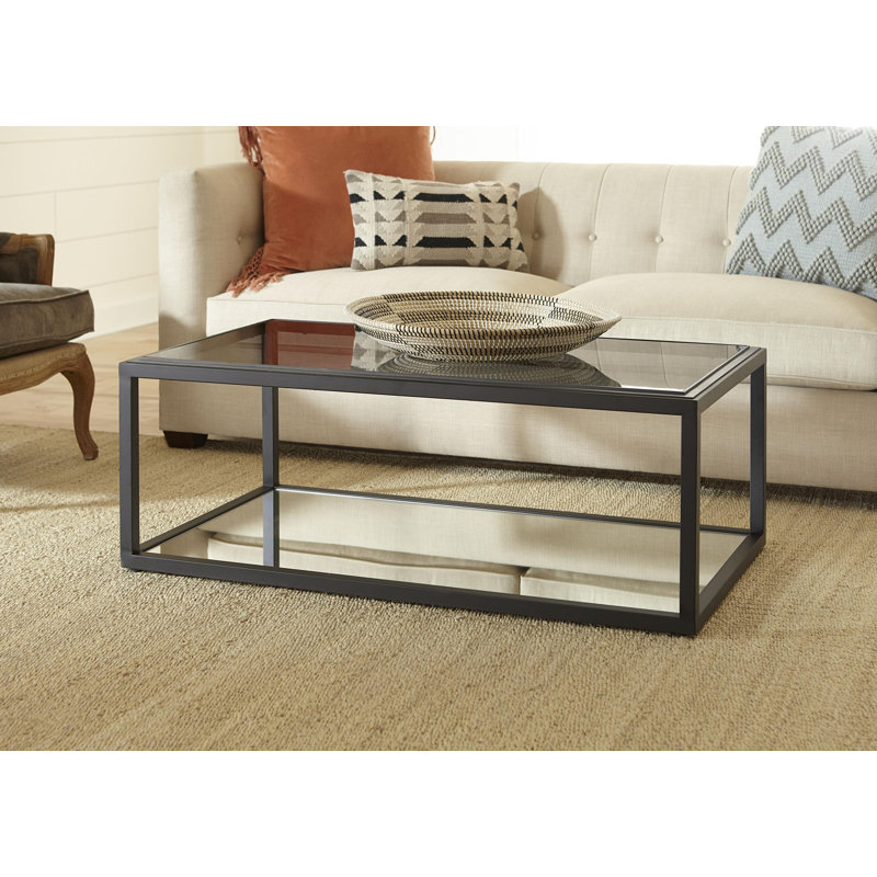 Vibaldy Glass Top Coffee Table