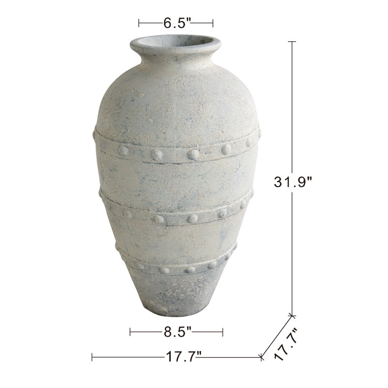 17.5X17.5X32" Mave Vase, 31.9" H x 17.7" W x 17.7" D