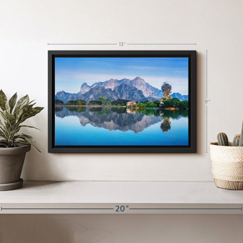 Impression sur toile Kyauk Kalap Buddhist Temple, H 9 po x l 13 po