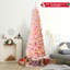 Arbre de Noël artificiel rose 8 pi avec support 1000 branches en métal The Holiday Aisle®